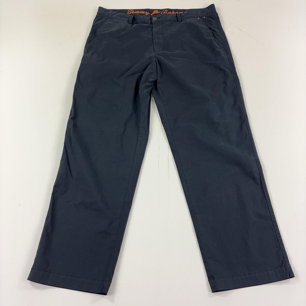 Tommy Bahama Ocean Ranch Pants Mens 38x32 Navy Stretch Cotton Chino
